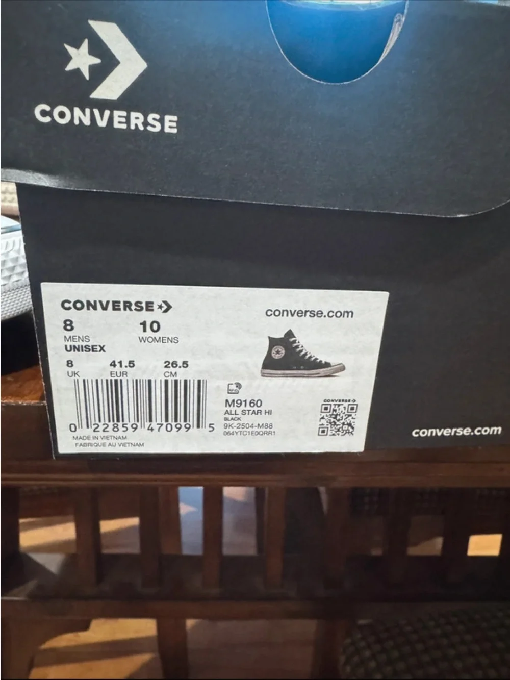 Converse Black and White High-Top Sneakers